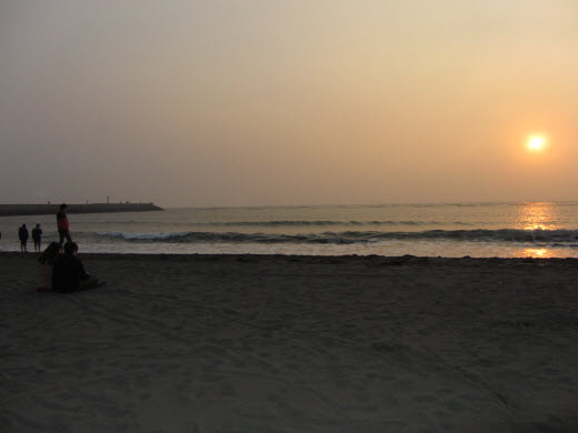 台南安平觀夕平台日落景色