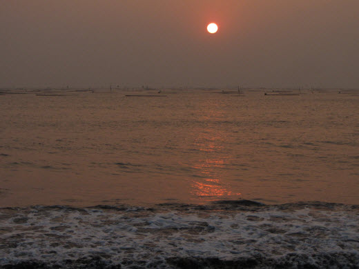 台南安平觀夕平台日落景色