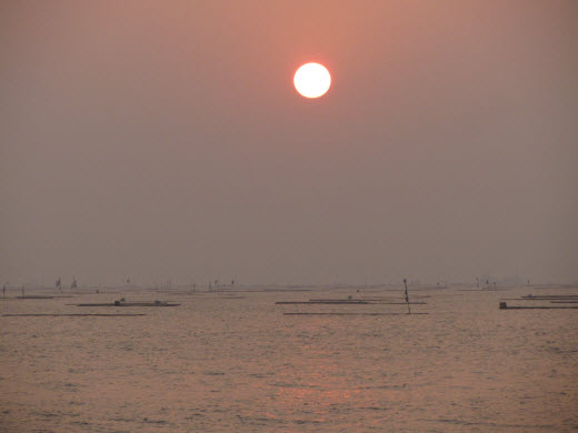 台南安平觀夕平台日落景色