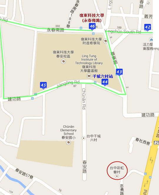干城六村站位置地圖