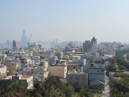 高雄旗津島旗後山旗後砲台 眺望旗津及高雄港