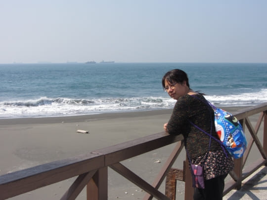 高雄旗津島 旗津星空隧道 出口波瀾壯闊海景