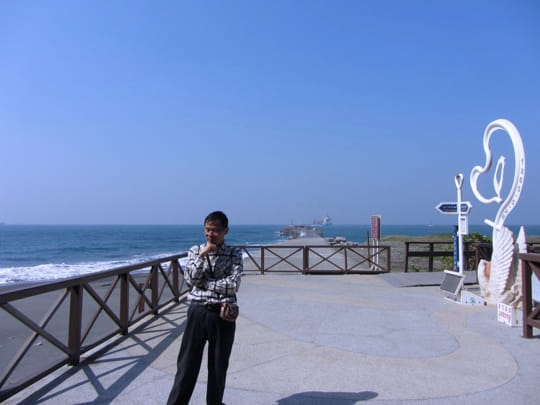 高雄旗津島 旗津星空隧道 出口波瀾壯闊海景